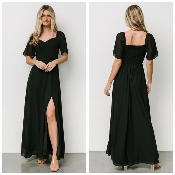 Baltic Born Dresses & Skirts - Baltic Born Sierra Sweetheart Black Maxi Dress